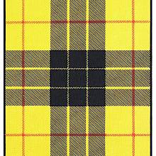 MacLeod of Lewis tartan showing a pattern of yellow and black check